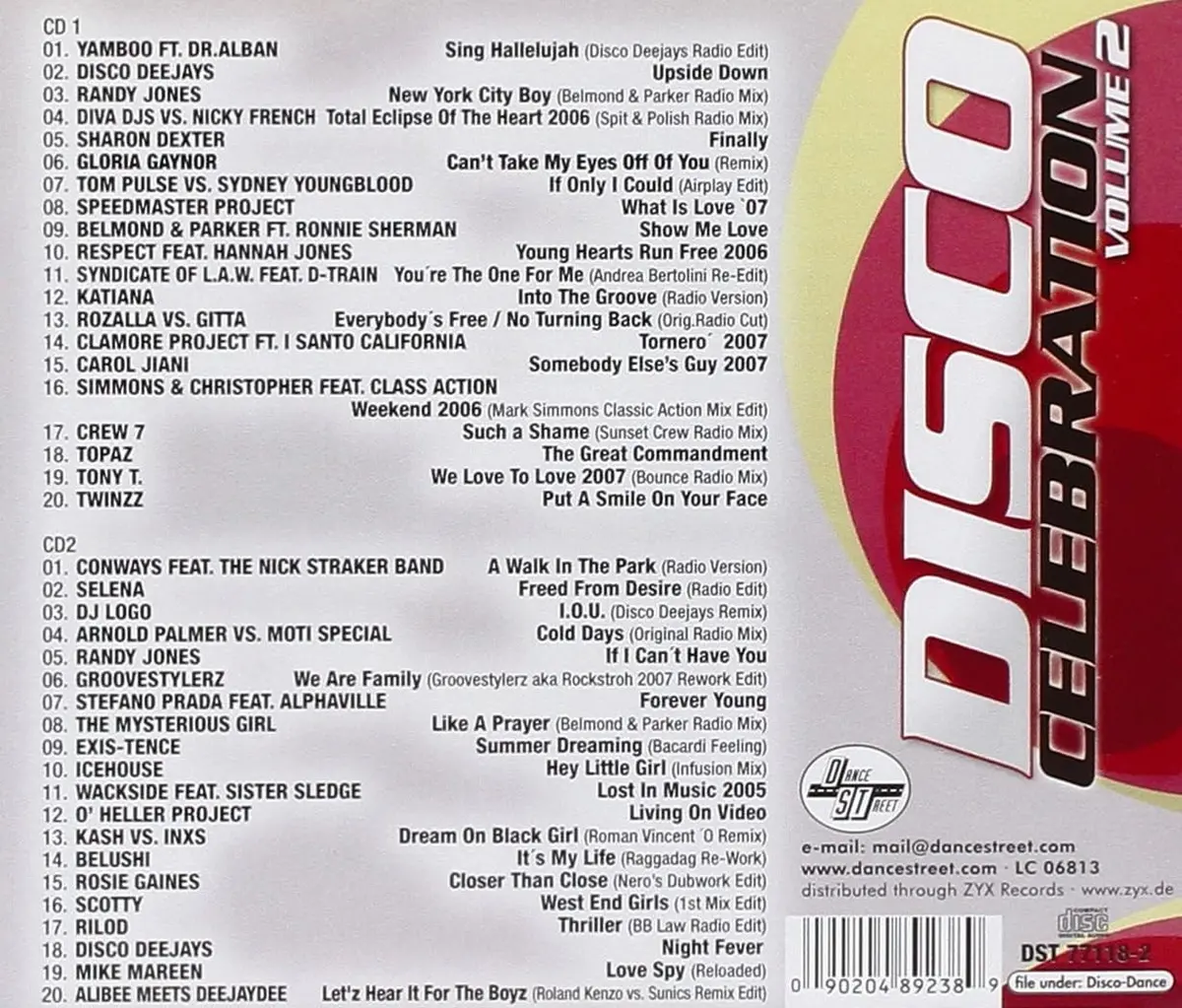 Disco Celebration Vol. 2 (Import 2Cd) Used 2