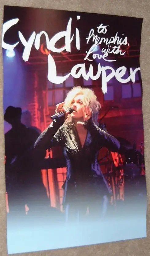 Cyndi Lauper - To Memphis With Love Poster 1