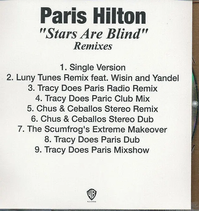 Paris Hilton - Stars Are Blind (Us Promo Cd Single) Used 1