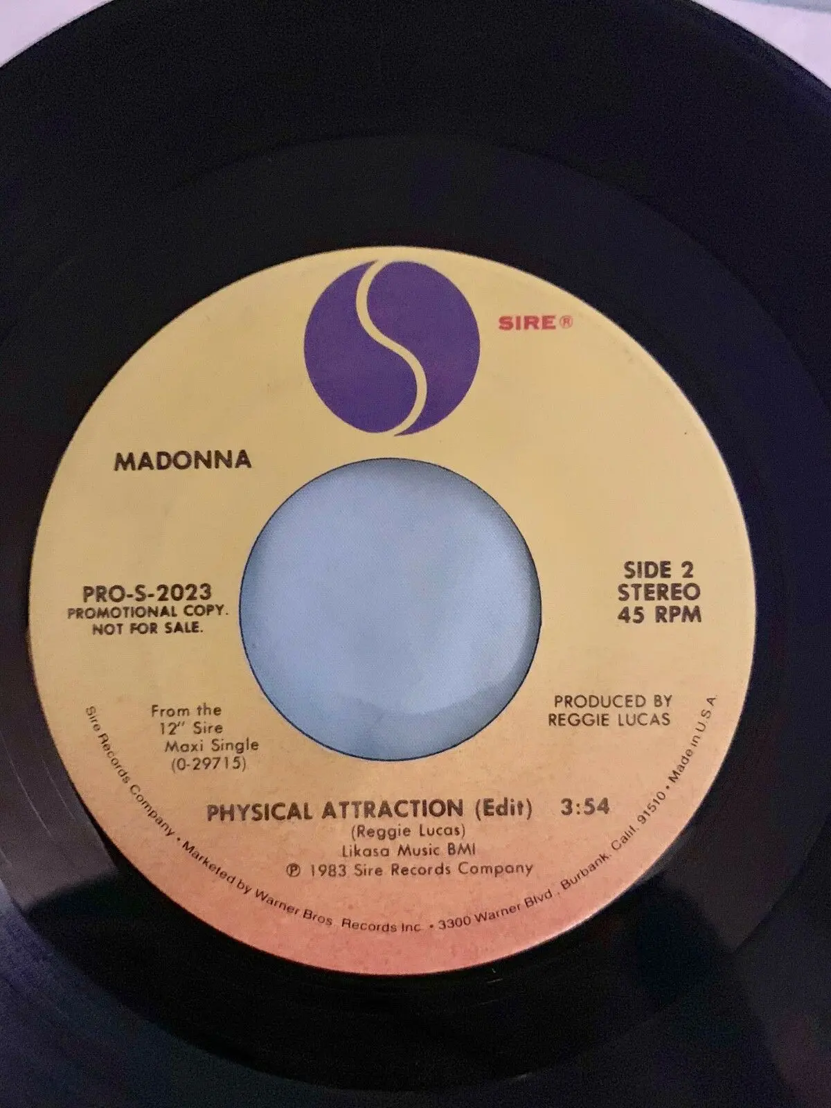 Madonna - Physical Attraction 45 Promo Record 7"  - 1983 1