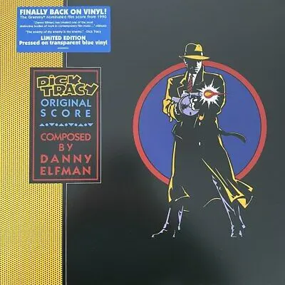 Dick Tracy (Original Film Score) 2020 Lp  "Blue Transparent" Vinyl - New (Sale) 1