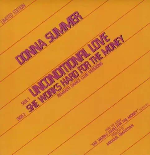 Donna Summer -- Unconditional Love Limited Edition 12'" Lp Vinyl -- Used 1