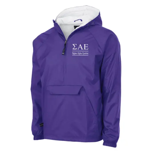 Sigma Alpha Epsilon Flannel Lined Windbreaker 1