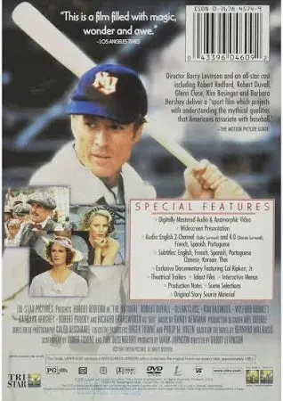 Robert Redford - The Natural Dvd (Used) 2