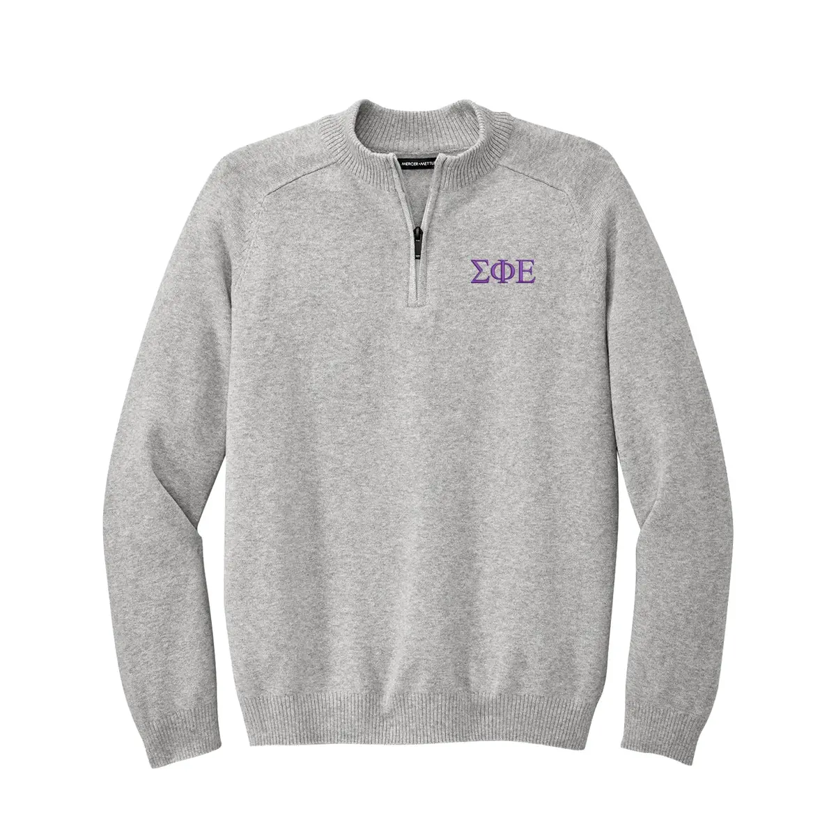 Sigma Phi Epsilon 1/4-Zip Monogrammed Sweater 1