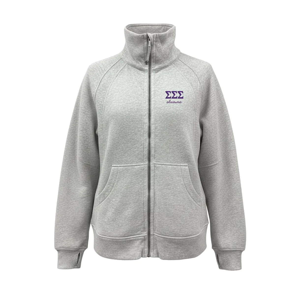 Sigma Sigma Sigma Alumna Lululemon Long Scuba Oversized Funnel - Full-Zip 1