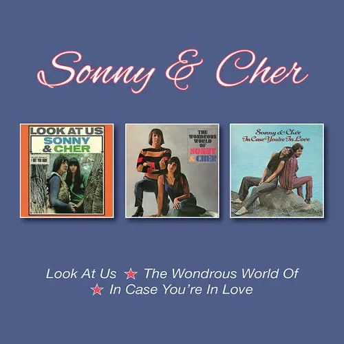 Sonny & Cher:  Look At Us / Wondrous World Of / In Case You're In Love + B-Sides (3Cd Digipack) Import 1