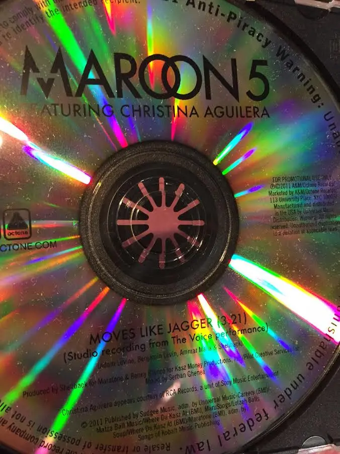 Maroon 5 Ft: Christina Aguilera - Moves Like Jagger (The Voice Studio Version) Cd Promo 1