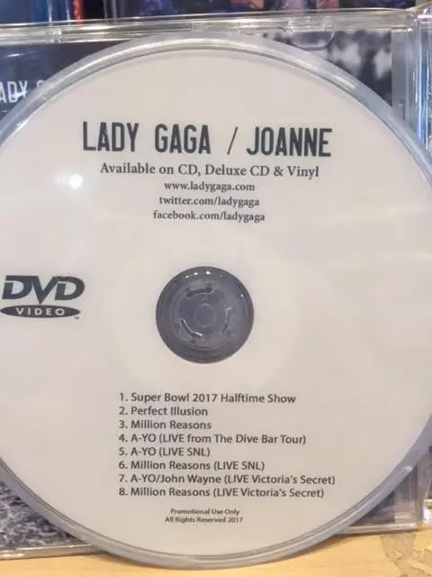 Lady Gaga - Dvd (Joanne Promotions)  + Super Bowl. 1