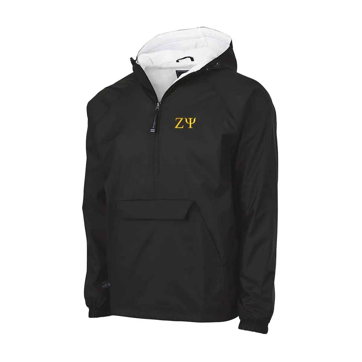 Zeta Psi Flannel Lined Windbreaker - Letters 1