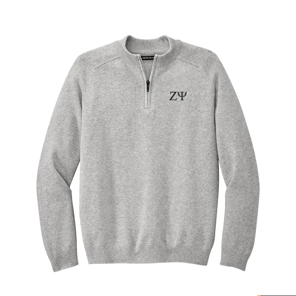 Zeta Psi 1/4-Zip Monogrammed Sweater 1