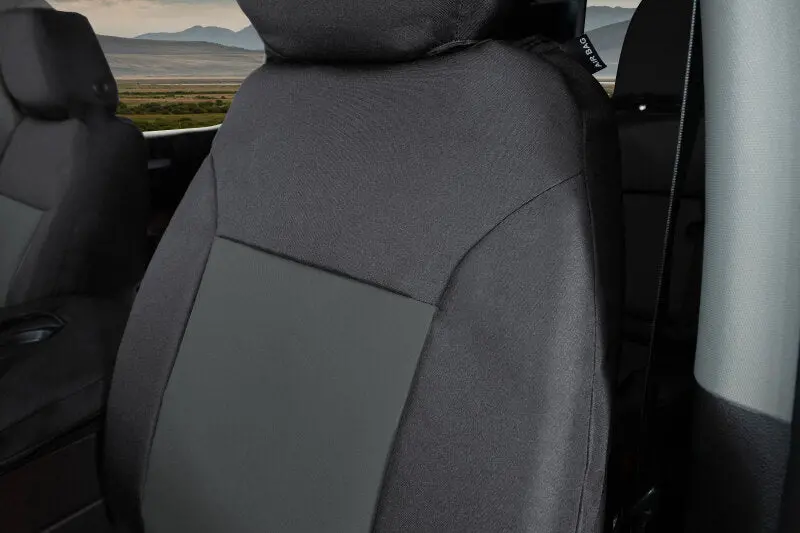 Covercraft Endura Precisionfit Seat Covers For 2021–2025 Ford F-150 Xl Regular Cab – Black/Charcoal Front Row 1
