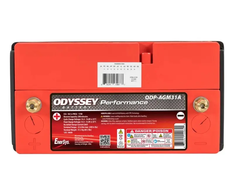 Odyssey 31-925T Agm Battery – Heavy-Duty Automotive/Truck Performance Model (Group 31) 1