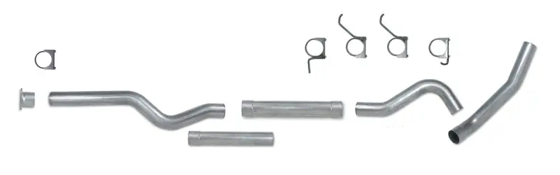 Diamond Eye 4In Stainless Steel Replacement Exhaust Pipe Kit – Single Muffler Layout For 2001–2005 Chevy/Gmc 2500/3500 W/ 6.6L Diesel 1
