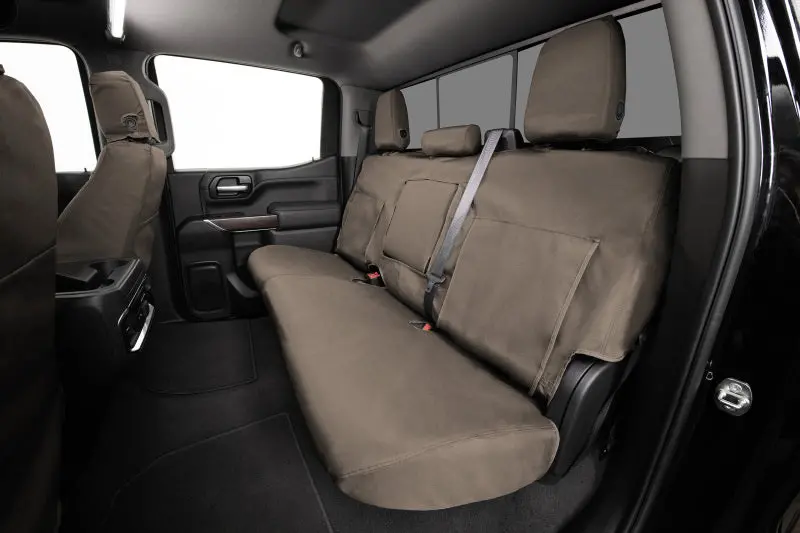 Covercraft 99-02 Ford Std Waterproof Polyester Seatsaver Custom Front Row Seat Covers - Taupe 1