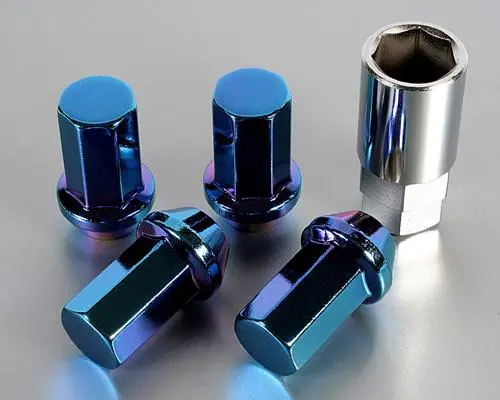 Project Kics Titanium Blue Lug Nuts – 12×1.50 Thread Pitch 1