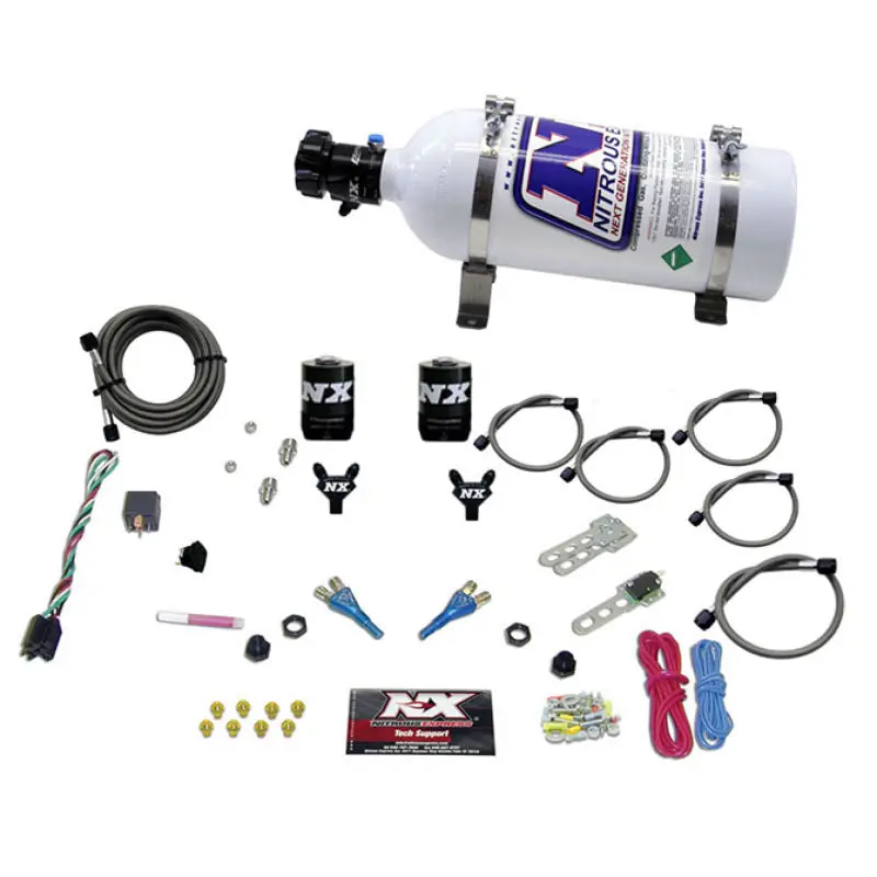 Nitrous Express Dual-Nozzle Tbi Nitrous Kit For 1992–1995 Dodge V8 – 50–125 Hp With 5-Lb Bottle 1