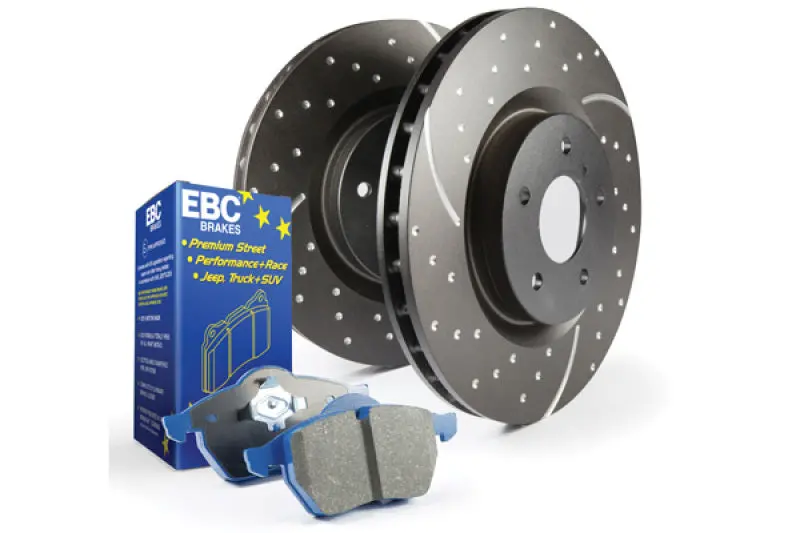 Ebc S6 Brake Upgrade Kit: Bluestuff Ceramic Pads + Gd Series Drilled & Slotted Rotors 1