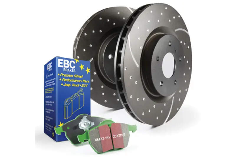 Ebc S3 High-Performance Brake Kit – Greenstuff Pads + Gd Drilled & Slotted Rotors 1