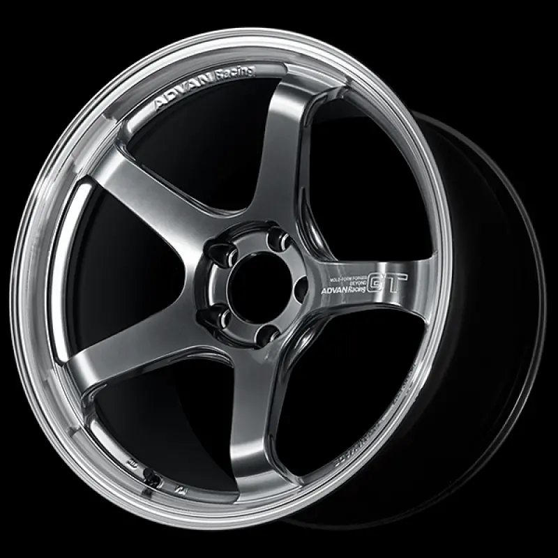 Advan Gt Beyond Forged Wheel – 20X11", +35 Offset, 5X112, Hyper Platinum Black Finish 1