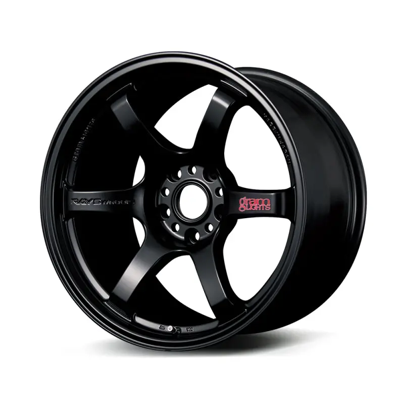 Gram Lights 57Dr 18X10.5 +12 5-114.3 Semi Gloss Black Wheel 1