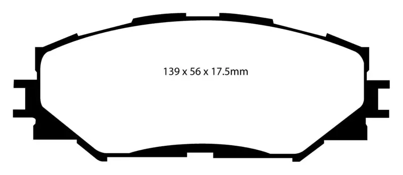 Ebc Greenstuff Front Brake Pads For 2006–2008 Toyota Rav4 (2.4L Engine) 1