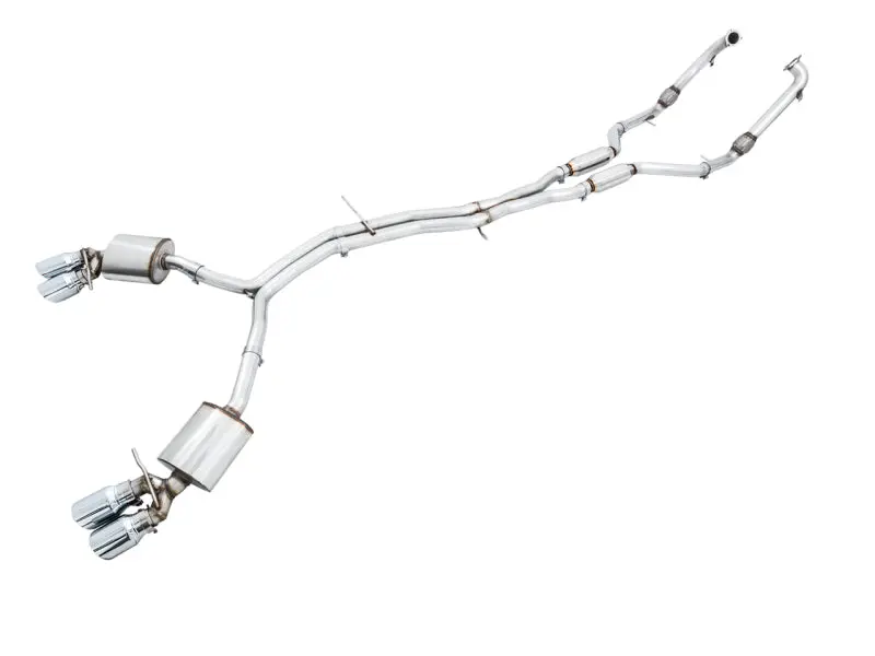 Awe Tuning Touring Edition Exhaust For Audi B9 S5 Sportback – Non-Resonated, Silver 102Mm Tips 1