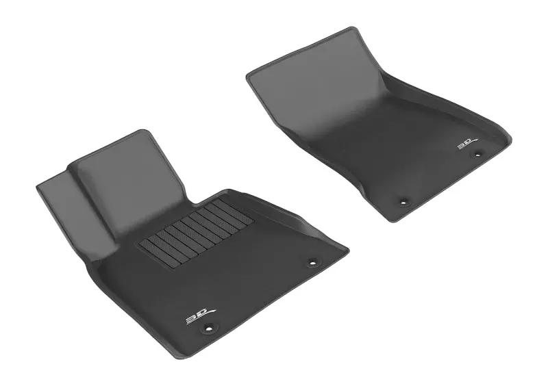 3D Maxpider Kagu-Style First-Row Floor Mats For 2015–2019 Genesis G80 / Hyundai G80 Sedan – Black 1