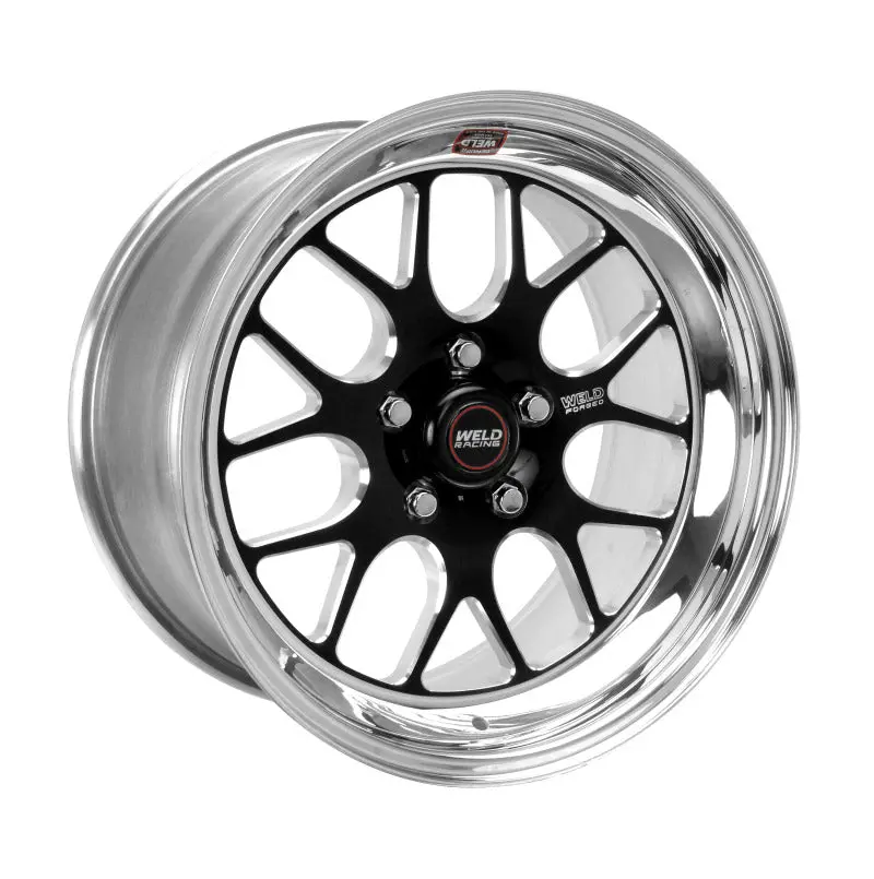 Weld S77 17X4.5 Black Non-Beadlock Wheel – 5X4.75 Bolt Pattern, 1.7" Backspace, Low Pad Finish 1