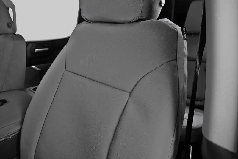 Covercraft Endura Precisionfit Seat Covers For 2019–2024 Ram 2500 – Front Row, Silver/Silver Custom Fit 1
