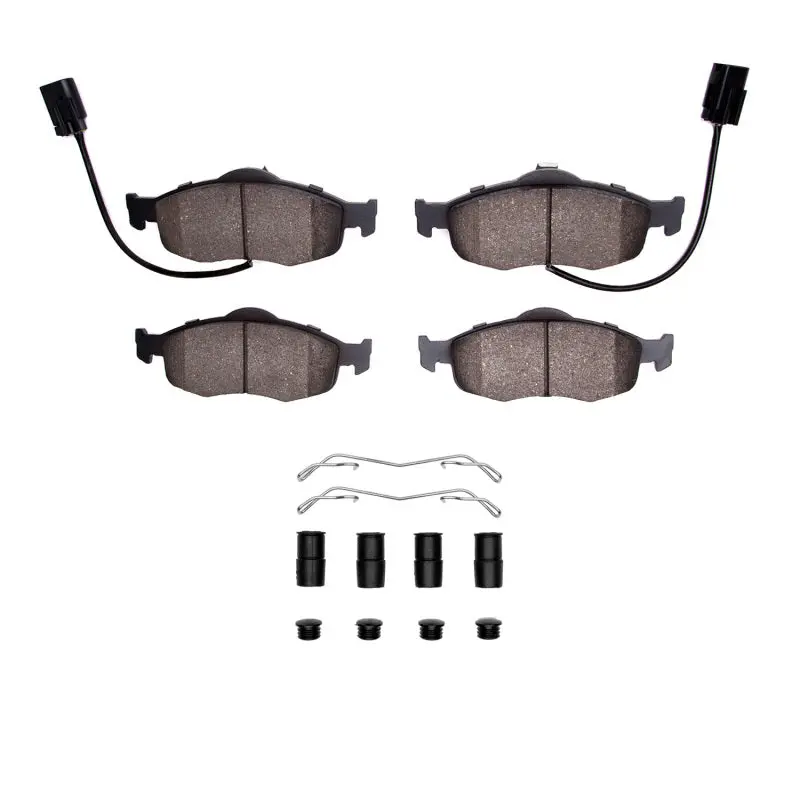 R1 Optimum Oe Front Brake Pad & Hardware Kit For 1998–2004 Ford Contour 1
