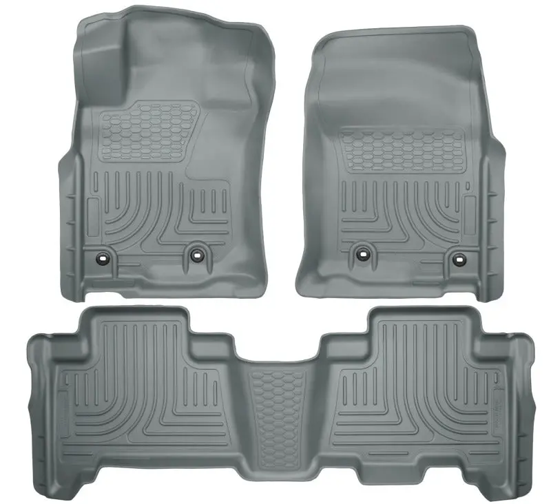 Husky Liners Weatherbeater Floor Liners For 2013 Toyota 4Runner – Front & Second Row, Grey 1