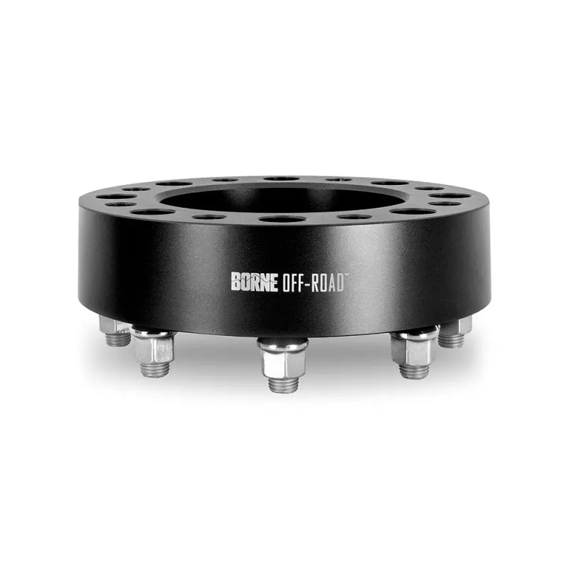 Borne Off-Road 8X165.1 Black Anodized Wheel Spacers – 121.3Mm Hub Centric, 50Mm Thickness, M14 Thread 1