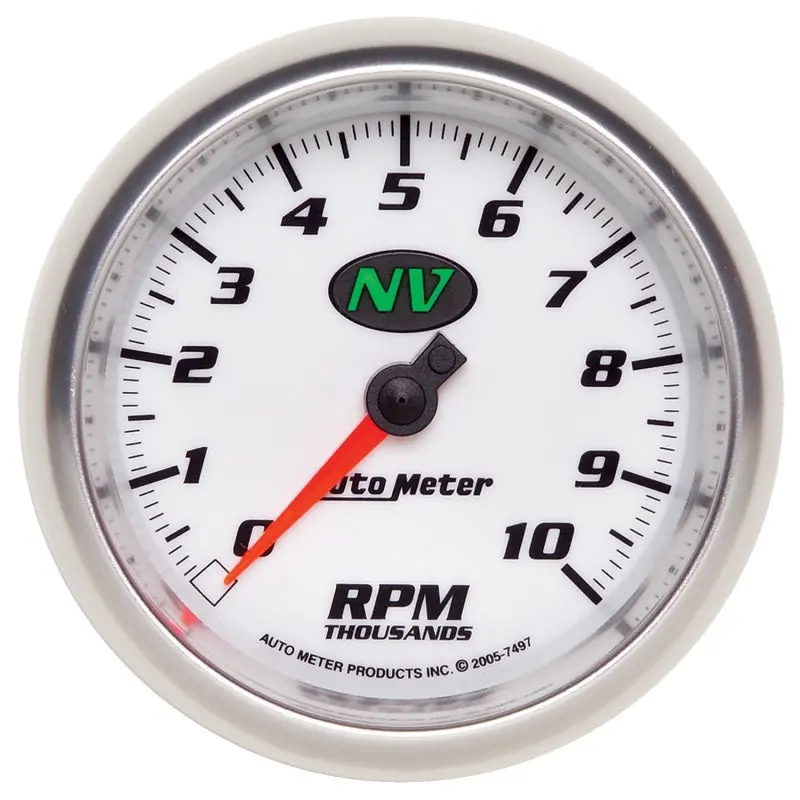Autometer 3-3/8-Inch In-Dash Tachometer – 10,000 Rpm Range, Nv (Night Vision) Backlighting 1