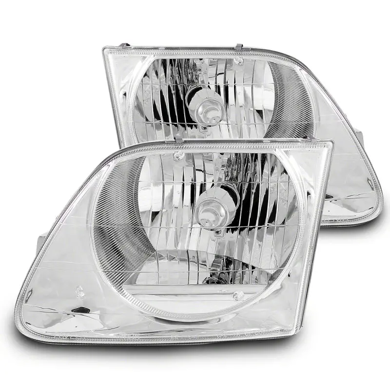 Raxiom 97-03 Ford F-150 G2 Euro Headlights- Chrome Housing (Clear Lens) 1