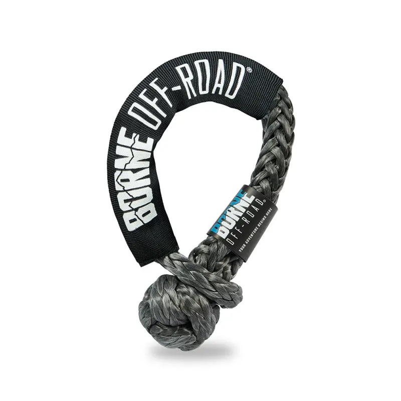Borne Off-Road 7/16" X 20" Soft Shackles – Grey Synthetic Recovery Gear 1