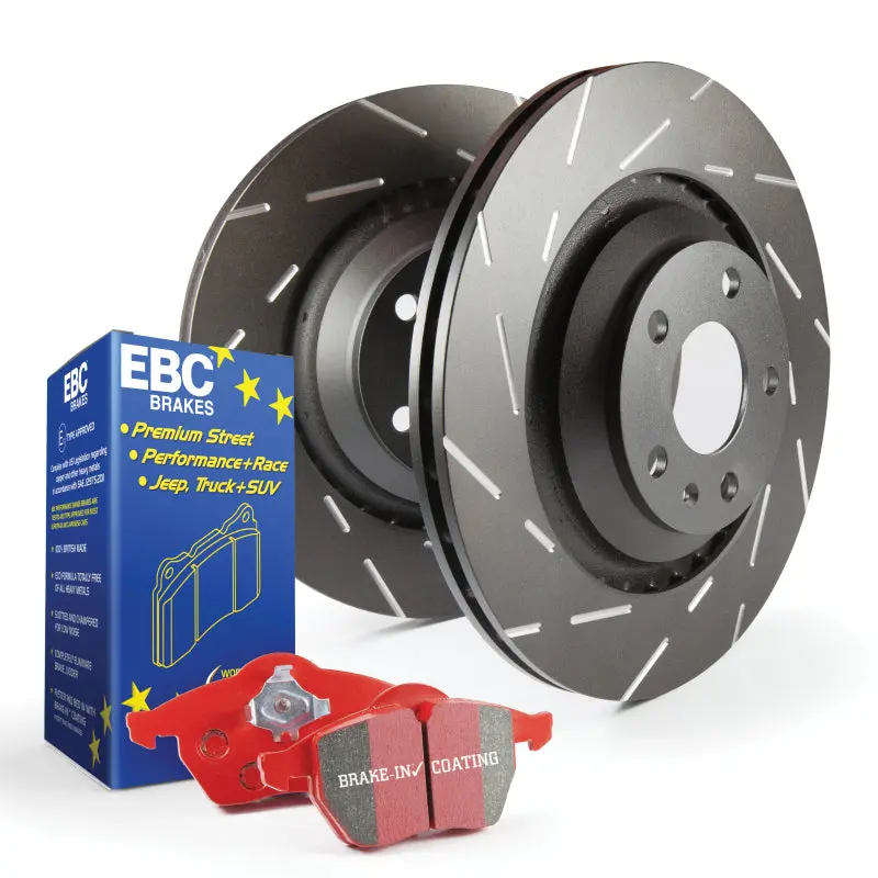 Ebc S4 Track-Ready Brake Kit – Redstuff Pads + Usr Drilled Rotors 1