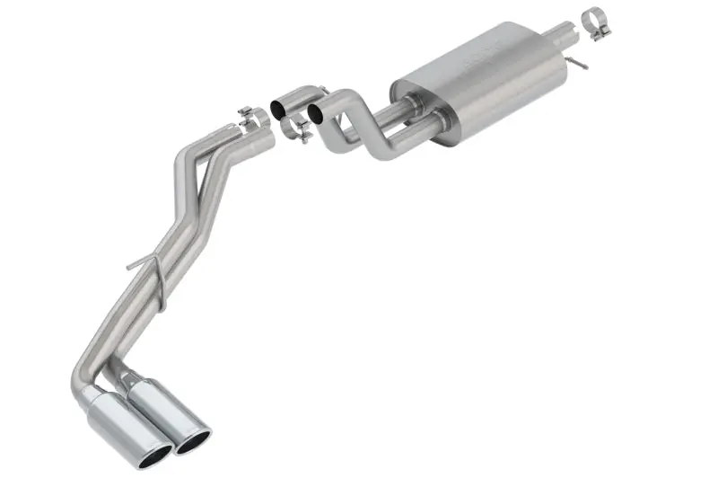 Borla S-Type Cat-Back Exhaust For 2019 Ford Ranger (Xl/Xlt/Lariat) – 2.3L Ecoboost, 2Wd/4Wd, Dual Chrome Tips 1