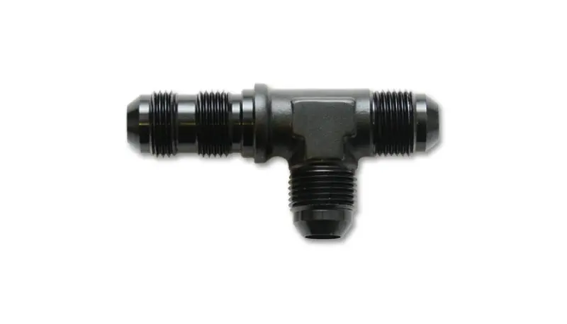 Vibrant Performance -6An Anodized Black Bulkhead Adapter Tee Fitting 1