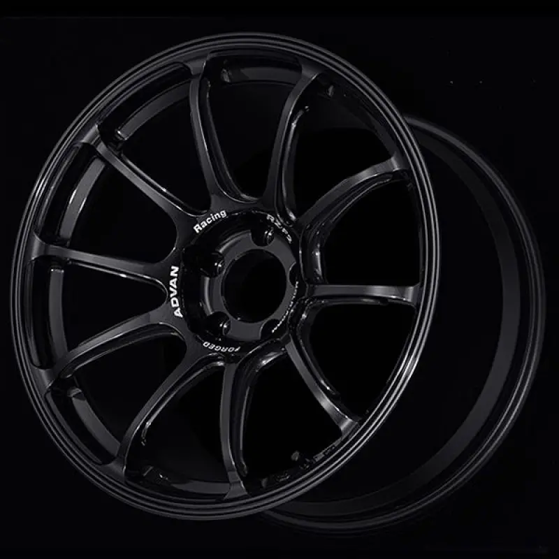 Advan Rz-F2 18X9.5 Inch Racing Wheel – Titanium Black Finish, +44 Offset, 5X100 Bolt Pattern 1
