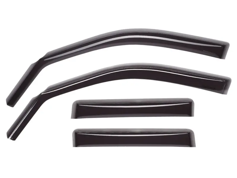 Weathertech Side Window Deflectors For 2020 Ram 1500 Quad Cab – Front & Rear, Dark Smoke Tint 1