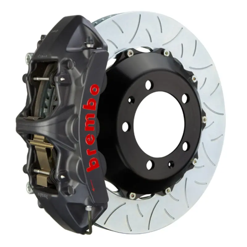 Brembo Gt Street Brake Kit For 2012–2016 Porsche 987 Boxster Spyder – 380X32Mm Slotted Two-Piece Rotors, 6-Piston Calipers 1