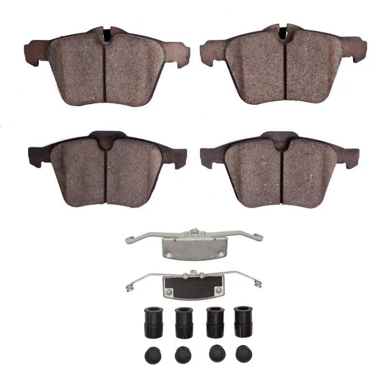R1 Front Semi-Metallic Brake Pad & Hardware Kit For 2013–2021 Jaguar F-Type 1