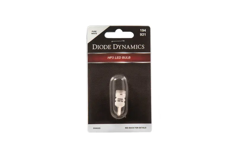 Diode Dynamics Hp3 Led 194 Bulb – Pure White, Short Base (Single) 1