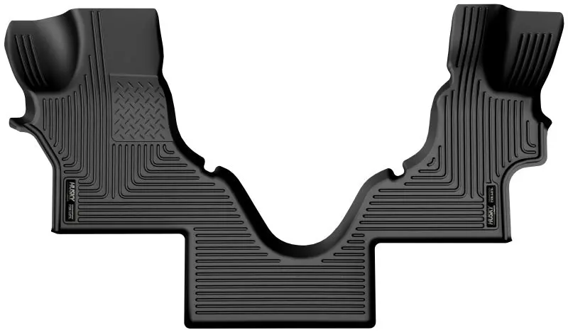 Husky Liners Weatherbeater Floor Liners For 2005–2023 Ford E-Series Vans – Black 1