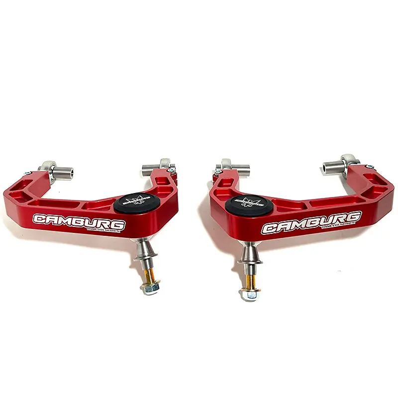 Camburg Kinetik V2 Billet Uniball Upper Control Arms For Toyota Tacoma (2005–2023), 4Runner (2003–2023), And Fj Cruiser (2007–2014) – Red Finish 1