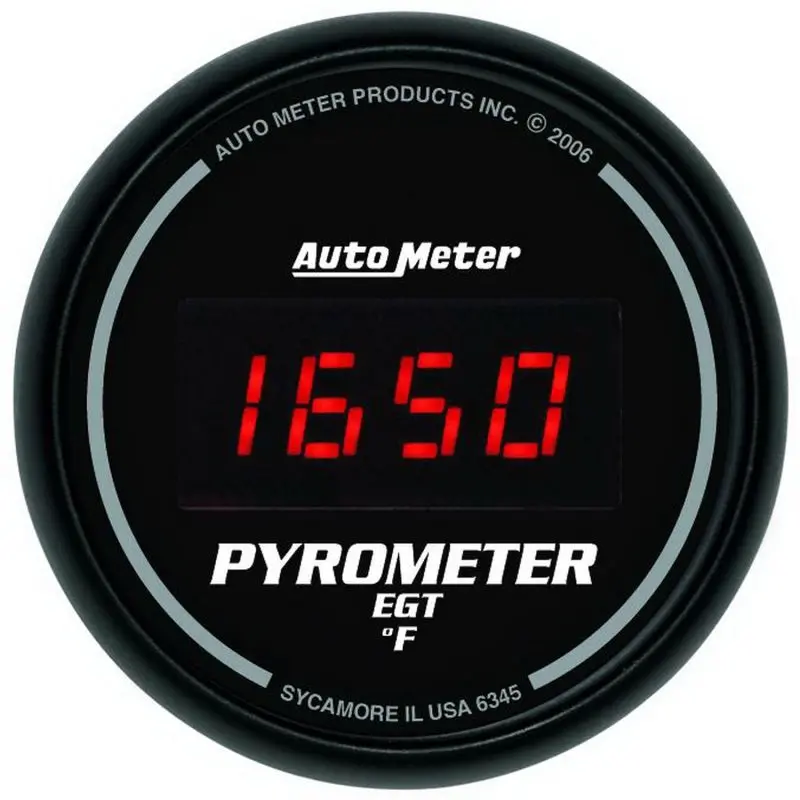 Autometer Z-Series 52Mm Digital Egt/Pyrometer Gauge – 0–2000°F Range 1