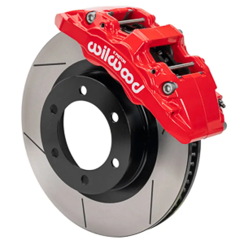 Wilwood Aerolite 6R Brake Kit For 2019–2022 Ford Ranger – 6X5.5" Hub, 13.38" Slotted Rotors (Red) 1