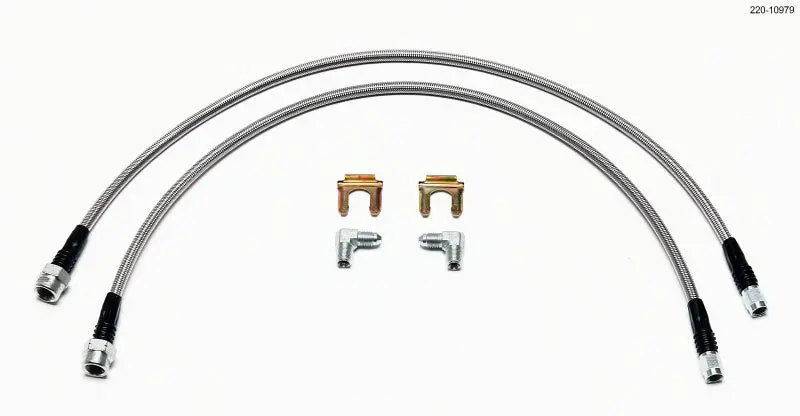 Wilwood Flexline Brake Hose Kit For 2007–2011 Gm 1500/2500 Front Axles – 14.25" Caliper Mount 1