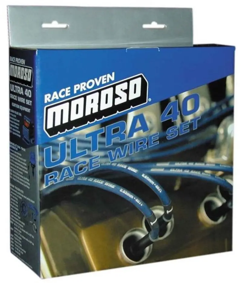 Moroso Ultra 40 Ignition Wire Set For Chevrolet Small-Block V6/V8 – Unsleeved, Non-Hei, Under-Header Routing, Red 1